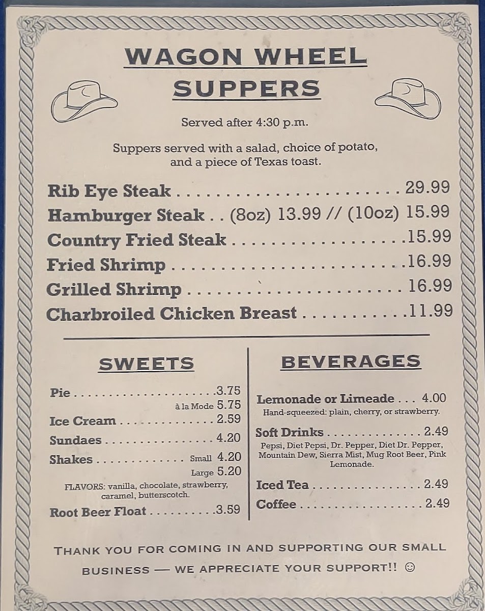 Menu Wagon Wheel Express-2