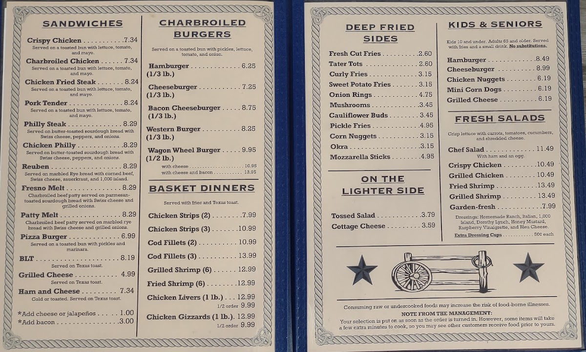 Menu Wagon Wheel Express-3